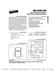 MAX2451 datasheet pdf MAXIM - Dallas Semiconductor