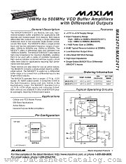 MAX2470 datasheet pdf MAXIM - Dallas Semiconductor
