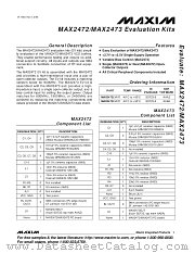 MAX2472EVKIT datasheet pdf MAXIM - Dallas Semiconductor