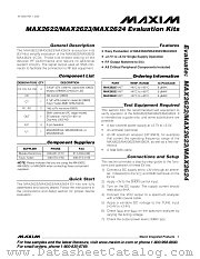 MAX2623EVKIT datasheet pdf MAXIM - Dallas Semiconductor