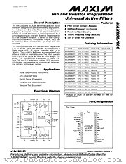 MAX266 datasheet pdf MAXIM - Dallas Semiconductor