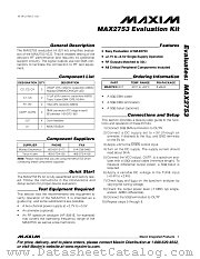 MAX2753EVKIT datasheet pdf MAXIM - Dallas Semiconductor