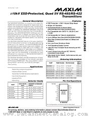 MAX3041 datasheet pdf MAXIM - Dallas Semiconductor