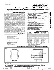 MAX308 datasheet pdf MAXIM - Dallas Semiconductor