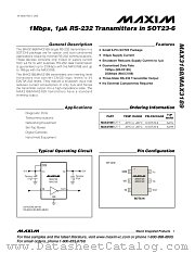 MAX3189 datasheet pdf MAXIM - Dallas Semiconductor