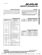 MAX3274EVKIT datasheet pdf MAXIM - Dallas Semiconductor
