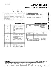 MAX3277EVKIT datasheet pdf MAXIM - Dallas Semiconductor