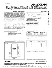 MAX3320B datasheet pdf MAXIM - Dallas Semiconductor