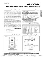 MAX333A datasheet pdf MAXIM - Dallas Semiconductor