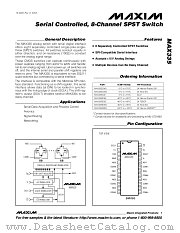 MAX335 datasheet pdf MAXIM - Dallas Semiconductor