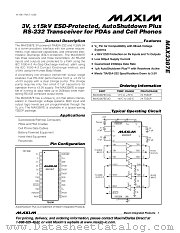 MAX3387E datasheet pdf MAXIM - Dallas Semiconductor