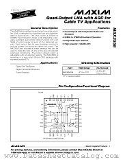 MAX3558 datasheet pdf MAXIM - Dallas Semiconductor