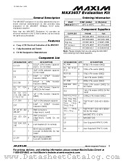 MAX3657EVKIT datasheet pdf MAXIM - Dallas Semiconductor