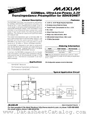MAX3665 datasheet pdf MAXIM - Dallas Semiconductor