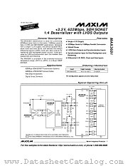 MAX3681 datasheet pdf MAXIM - Dallas Semiconductor