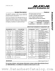 MAX3737EVKIT datasheet pdf MAXIM - Dallas Semiconductor