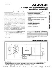 MAX3745 datasheet pdf MAXIM - Dallas Semiconductor