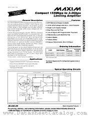 MAX3748 datasheet pdf MAXIM - Dallas Semiconductor