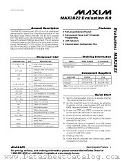 MAX3822EVKIT datasheet pdf MAXIM - Dallas Semiconductor