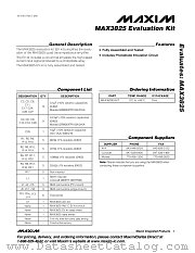 MAX3825EVKIT datasheet pdf MAXIM - Dallas Semiconductor