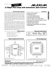 MAX3861 datasheet pdf MAXIM - Dallas Semiconductor