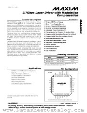 MAX3863 datasheet pdf MAXIM - Dallas Semiconductor