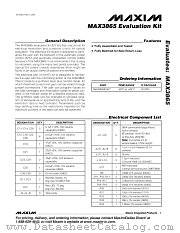 MAX3865EVKIT datasheet pdf MAXIM - Dallas Semiconductor