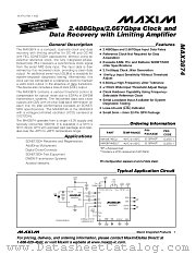 MAX3874 datasheet pdf MAXIM - Dallas Semiconductor