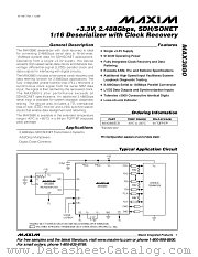 MAX3880 datasheet pdf MAXIM - Dallas Semiconductor