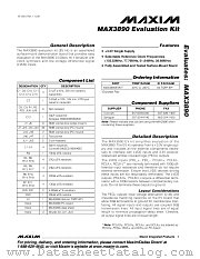 MAX3890EVKIT datasheet pdf MAXIM - Dallas Semiconductor