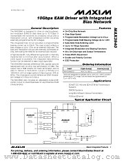 MAX3940 datasheet pdf MAXIM - Dallas Semiconductor