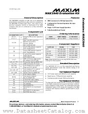 MAX3940EVKIT datasheet pdf MAXIM - Dallas Semiconductor