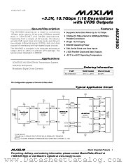 MAX3950 datasheet pdf MAXIM - Dallas Semiconductor