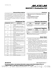 MAX3971EVKIT datasheet pdf MAXIM - Dallas Semiconductor
