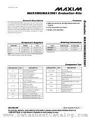 MAX3980EVKIT datasheet pdf MAXIM - Dallas Semiconductor
