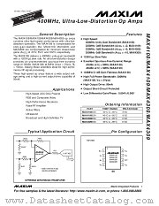 MAX4309 datasheet pdf MAXIM - Dallas Semiconductor