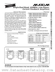 MAX4113 datasheet pdf MAXIM - Dallas Semiconductor