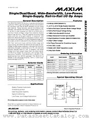 MAX4134 datasheet pdf MAXIM - Dallas Semiconductor