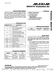 MAX4141EVKIT datasheet pdf MAXIM - Dallas Semiconductor