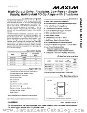MAX4165 datasheet pdf MAXIM - Dallas Semiconductor