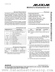 MAX4313EVKIT datasheet pdf MAXIM - Dallas Semiconductor