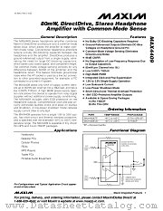 MAX4409 datasheet pdf MAXIM - Dallas Semiconductor