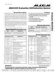 MAX4455EVKIT datasheet pdf MAXIM - Dallas Semiconductor
