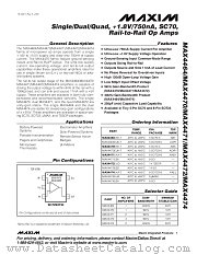 MAX4470 datasheet pdf MAXIM - Dallas Semiconductor