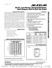 MAX4495 datasheet pdf MAXIM - Dallas Semiconductor