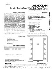 MAX4549 datasheet pdf MAXIM - Dallas Semiconductor