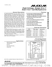 MAX4578 datasheet pdf MAXIM - Dallas Semiconductor