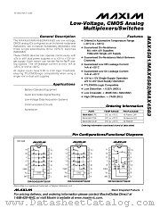 MAX4582 datasheet pdf MAXIM - Dallas Semiconductor