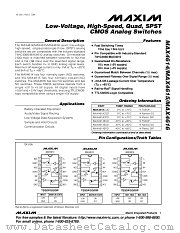 MAX4614 datasheet pdf MAXIM - Dallas Semiconductor