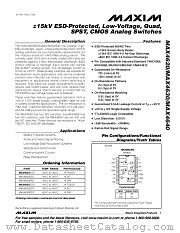 MAX4620 datasheet pdf MAXIM - Dallas Semiconductor
